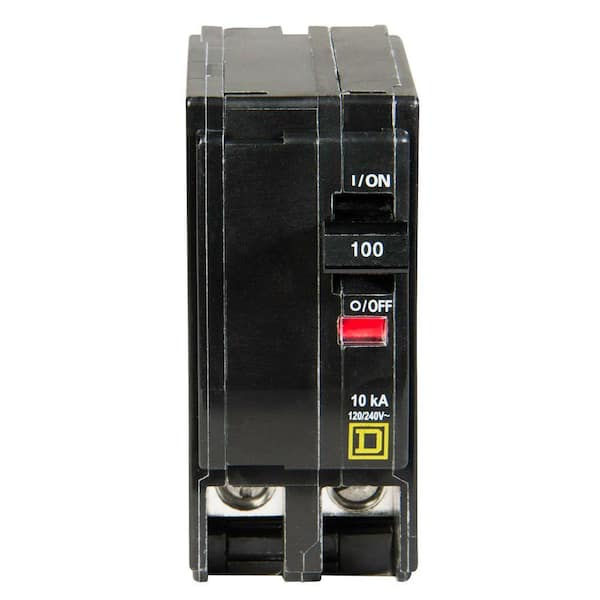 Used Square D QO2100 2P 100A Plug-In Circuit Breaker 