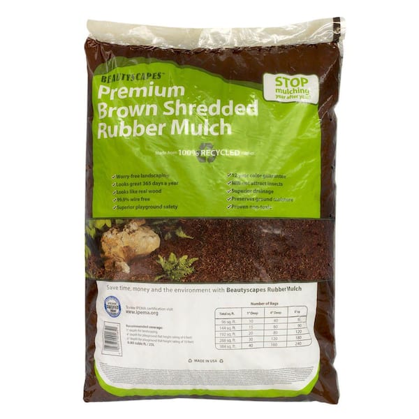 Unbranded Beautyscapes Brown Rubber Mulch