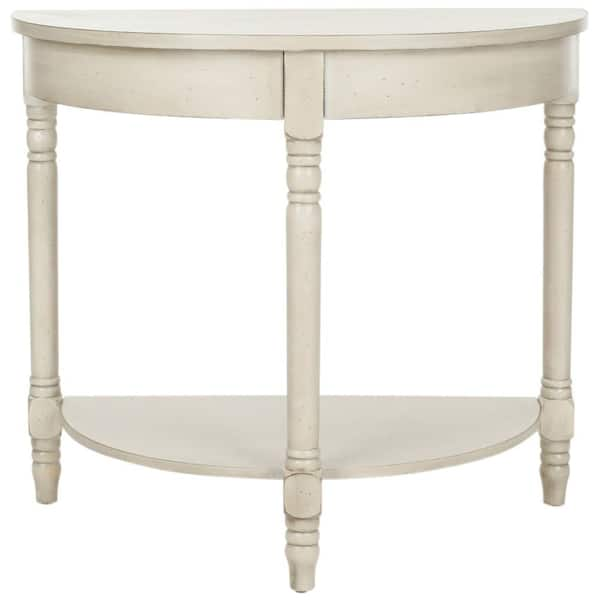 SAFAVIEH Randell 30 in. Off-White Wood Console Table