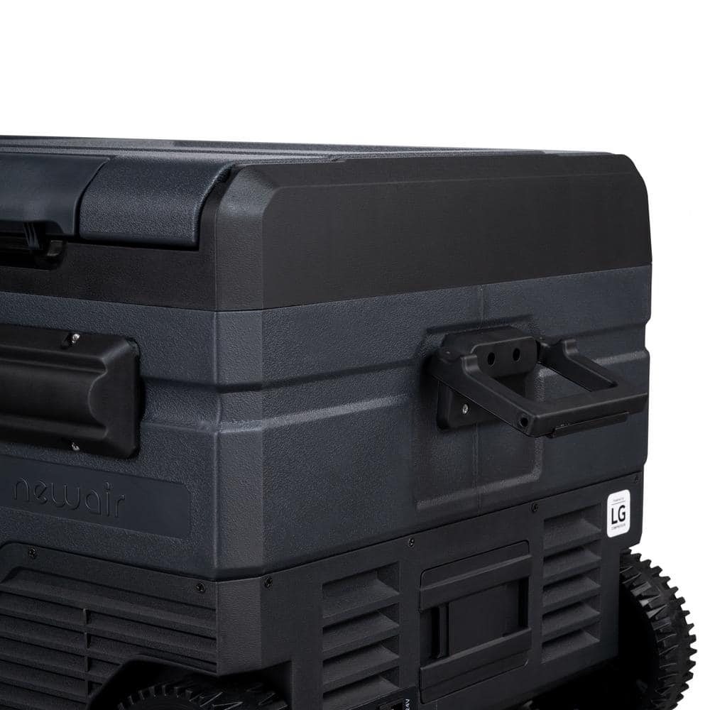 Newair 80 Qt Black Electric Portable Camping Cooler with Wheels