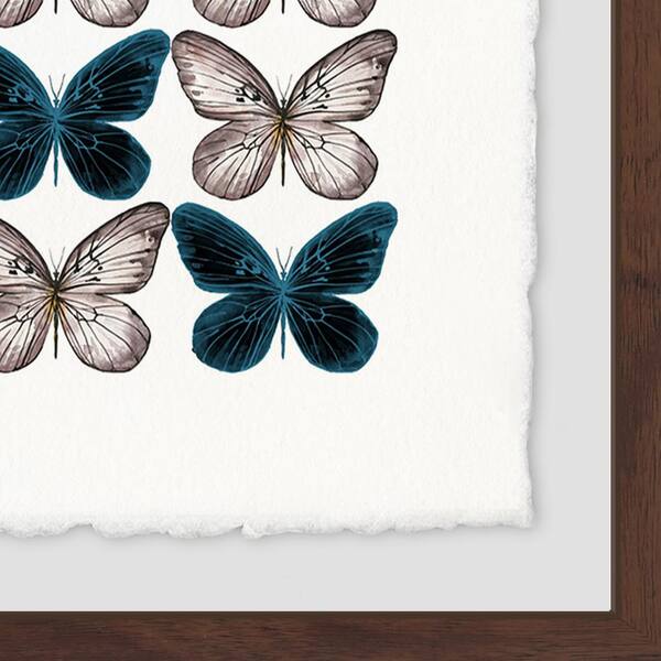 Butterfly Swarm and Skull by Marmont Hill Framed Animal Art Print 24 in. x  24 in. JULSWF82BFPFL24 - The Home Depot