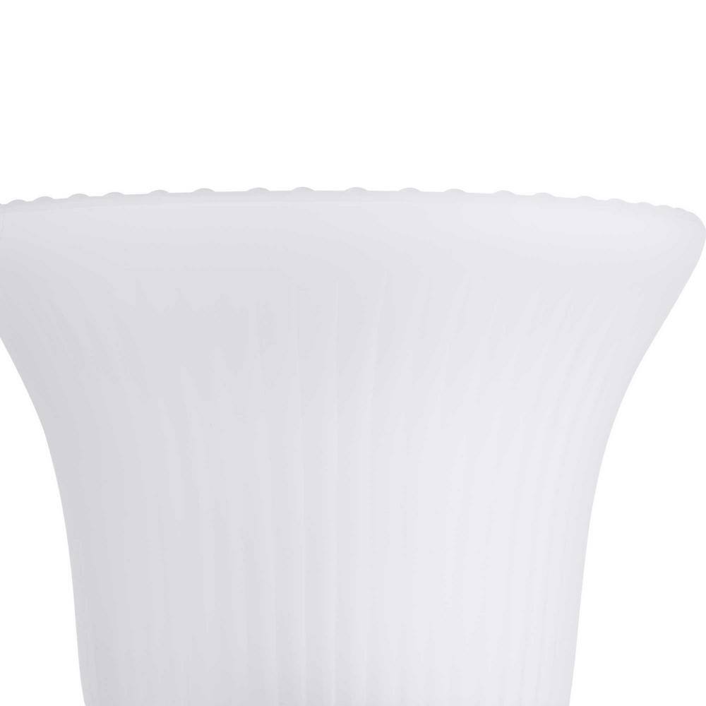 Brushed Nickel Fluted Glass 8.25" Vanity Light