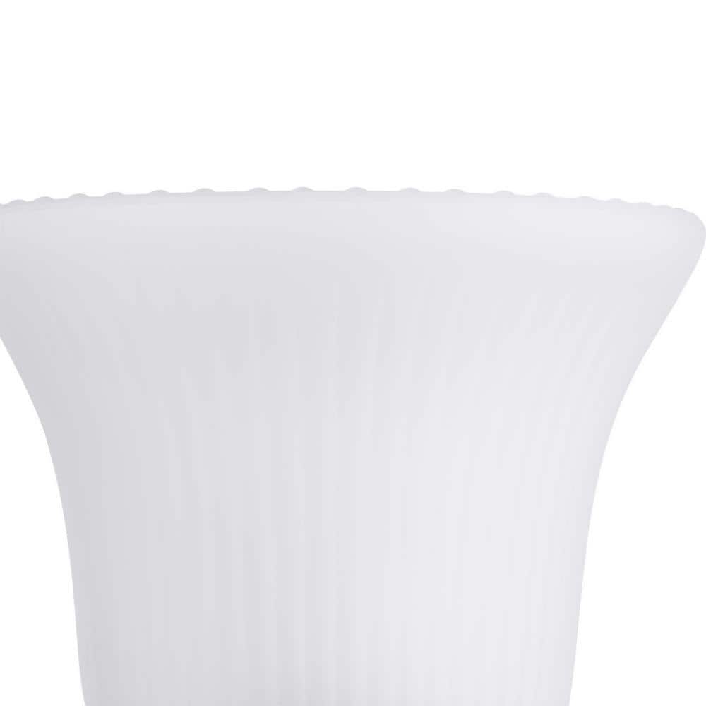 Brushed Nickel 3-Light Fluted Glass Bath Vanity Fixture