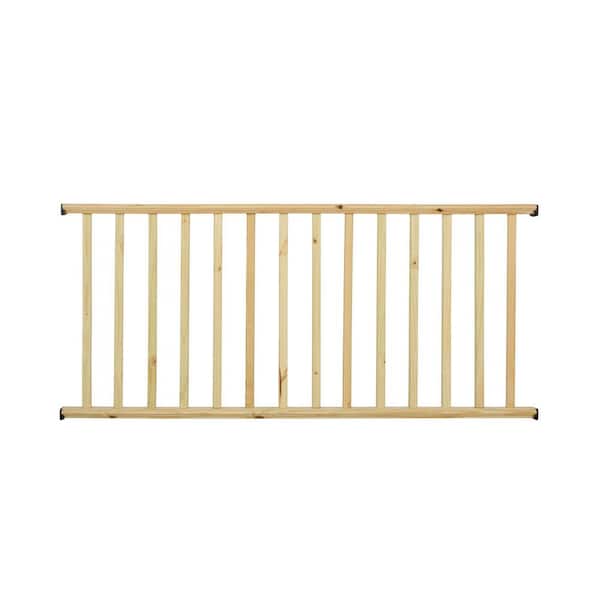 6 ft. Southern Yellow Pine Routed Rail Kit with SE Balusters