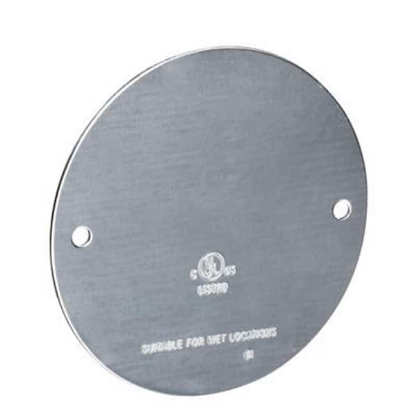 Weatherproof Blank Round Cover with Gasket (50-Pack)