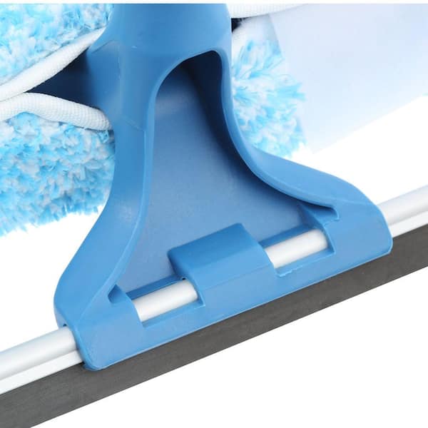 U-TYPE TELESCOPIC HIGH RISE WINDOW CLEANER GLASS DUST CLEANING BRUSH  SQUEEGEE
