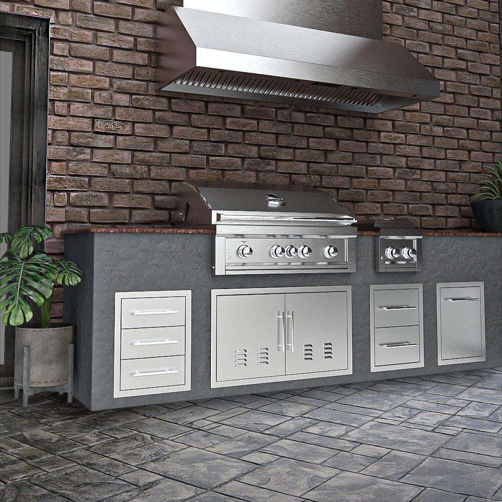 Texan 16" Stainless Steel Double Drawer Unit