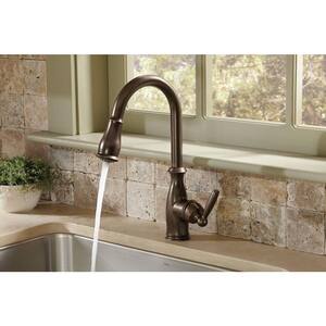 Brantford Single-Handle Pull-Down Sprayer Kitchen Faucet with Reflex and Power Boost in Oil Rubbed Bronze