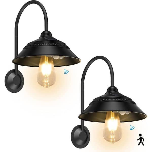 Solar Barn Light Outdoor Vintage Rustic Design w/ 3 Lighting Modes Motion Sensor Waterproof Ideal for Shed Chicken Coop