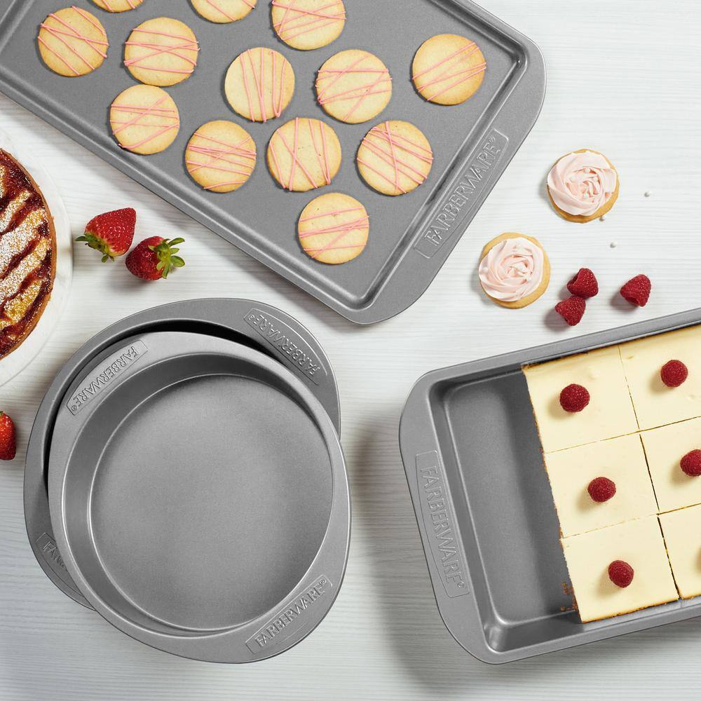 Gray Nonstick 12-Cup Round Muffin Pans Set