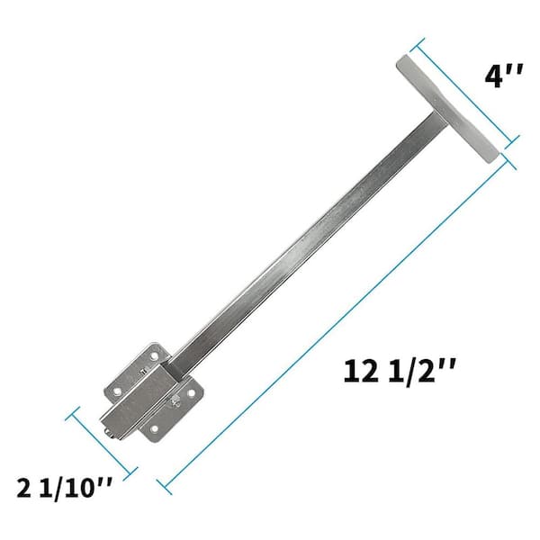 Numhew 12.5 in. H x 4 in. W x 2 in. D Silver Steel Undermount Sink Brackets, Sink Repair Kit System (6-Pack)