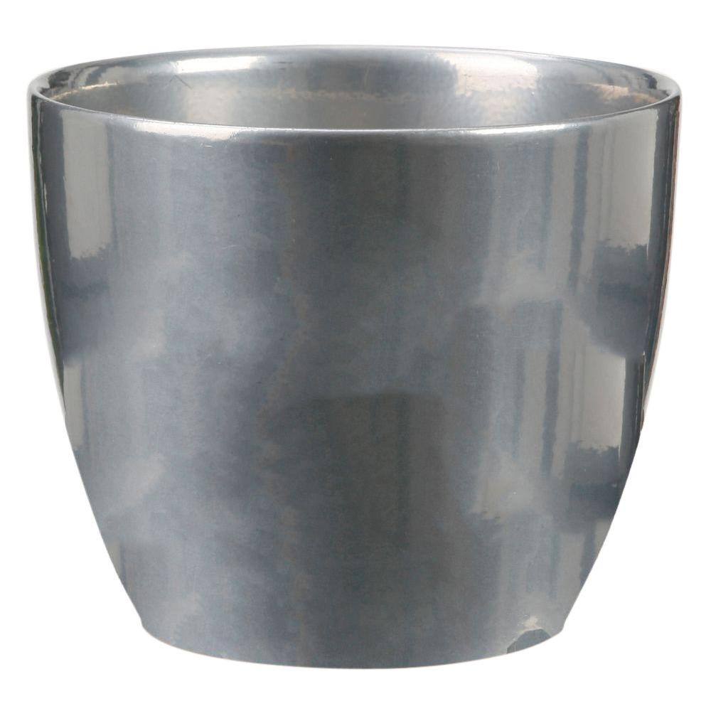i pot‼ 4.5 in. Dia Metal Ceramic Pot 48573 - The Home Depot