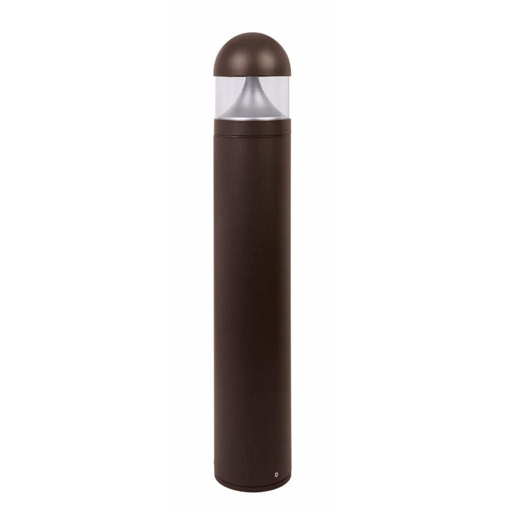 Rounded 201BC Line-Voltage Bronze Aluminum 1400 Lumen Hardwired Integrated LED Bollard Light 4000K price history on PriceWatchPro