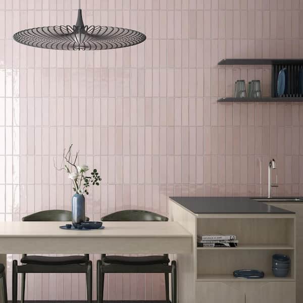 Tribeca Studio Tea Rose 2 in. x 10 in. Porcelain Wall Tile (5.38 sq. ft./Case))