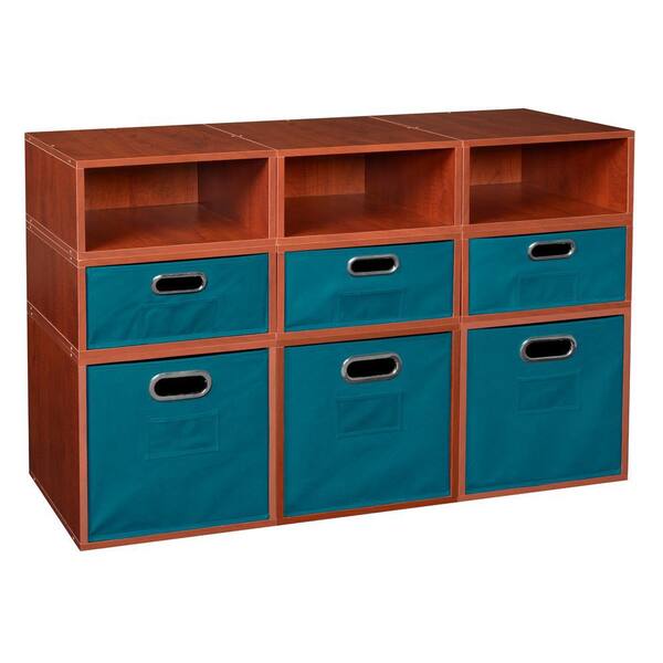 Regency 26 in. H x 39 in. W x 13 in. D Cherry Wood 9Cube Organizer