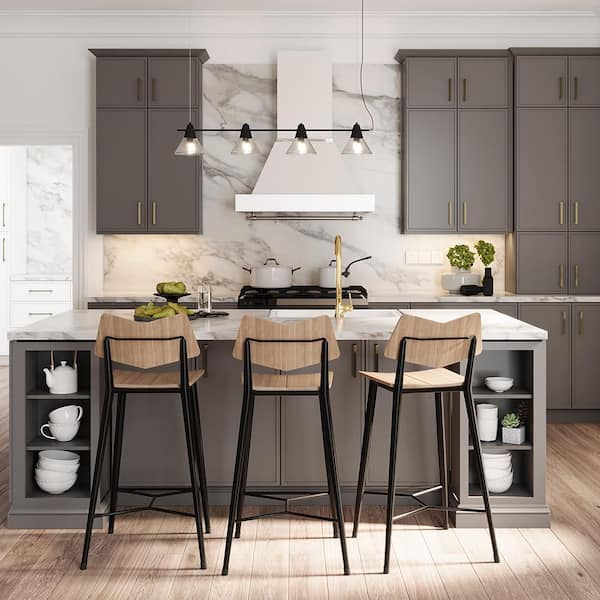 Washington Franklin Hargrove 3 in. W x 0.75 in. D x 42 in. H in Valiant Onyx Kitchen Cabinet Filler Strip