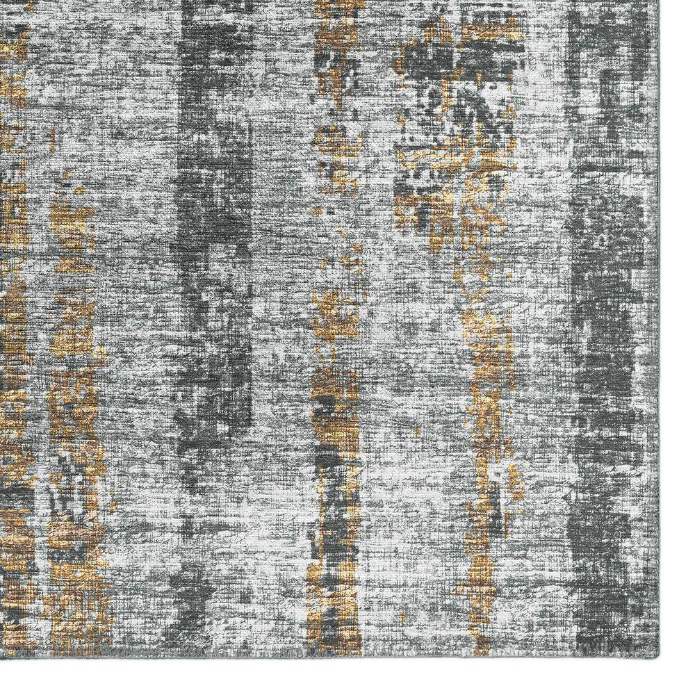 Rylee Silver and Gold Flat Woven Synthetic 5' x 7' Rug