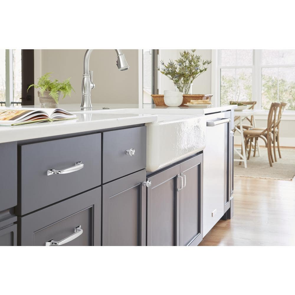 Highland Ridge Polished Chrome Round Cabinet Knob with Mounting Hardware