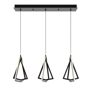Gianna Integrated LED Black, Frosted Pendant
