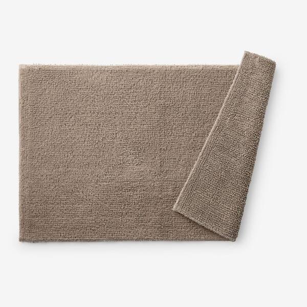 Company Cotton Plush Spa Solid 21 in. x 34 in. Mocha Bath Rug