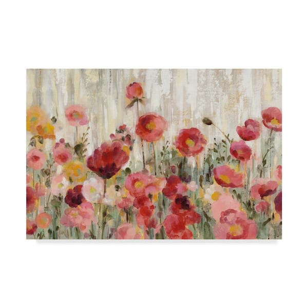 Trademark Fine Art Sprinkled Flowers Crop by Silvia Vassileva Wall Art 16 in. x 24 in.