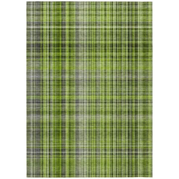 Addison Rugs Chantille ACN541 Green 2 ft. 6 in. x 3 ft. 10 in. Machine Washable Indoor/Outdoor Geometric Area Rug