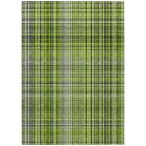 Chantille ACN541 Green 5 ft. x 7 ft. 6 in. Machine Washable Indoor/Outdoor Geometric Area Rug