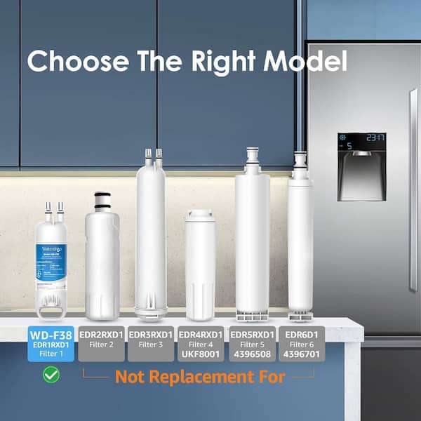 TSKHUB Refrigerator Water Filter 1, Compatible With EDR1RXD1, W10295370A, 9081, 9930, 2-Pack - View #11
