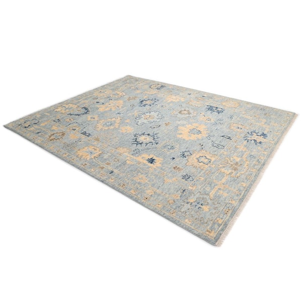 Lagos Light Gray 5 ft. x 8 ft. Solid Indoor Area Rug