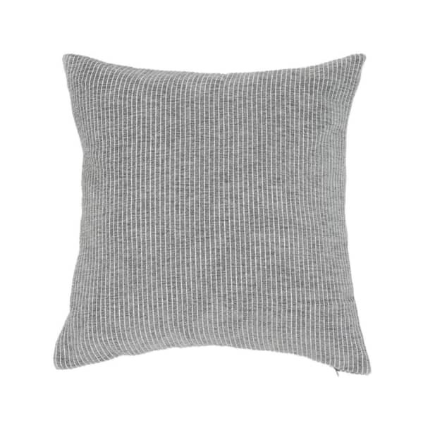 EverGrace Elsa Reversible Woven Pinstripes 18 in. x 18 in. Pillow