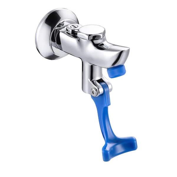 Wall Mount Commercial Pot Filler Push Back Glass Filler Faucet, for Bar, Diner, Cafe, in Polished Chrome