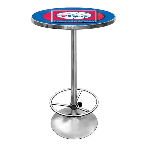 Trademark NBA Philadelphia 76ers Chrome Pub/Bar Table