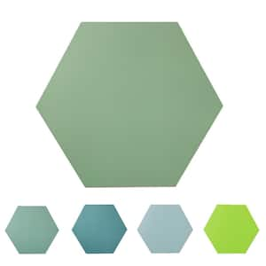 Bex Hexagon Fern 6 in. x 6.9 in. Stone Peel and Stick Backsplash Tile (.22 sq.ft./Single)