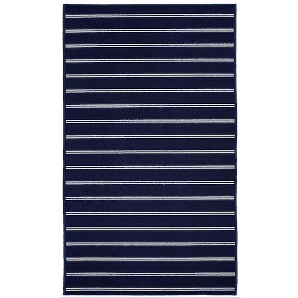 Garland Rug Avery Navy 4 ft. x 6 ft. Area Rug