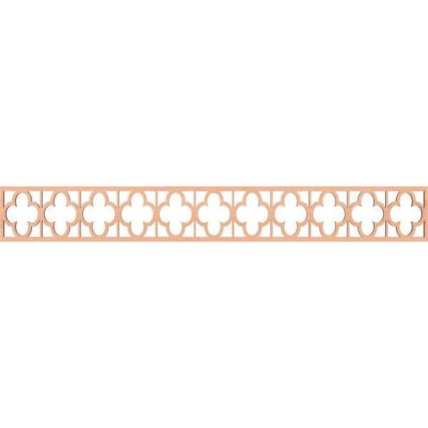 Ekena Millwork Woodall Fretwork 0.25 in. D x 46.5 in. W x 6 in. L Alder Wood Panel Moulding