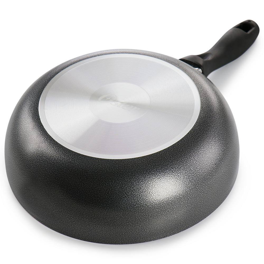 Granite Grey 9.5 Inch Non Stick Aluminum Wok with Lid