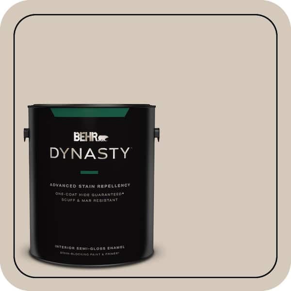 BEHR DYNASTY 1 gal. #BNC-02 Understated Semi-Gloss Enamel Interior Stain-Blocking Paint & Primer