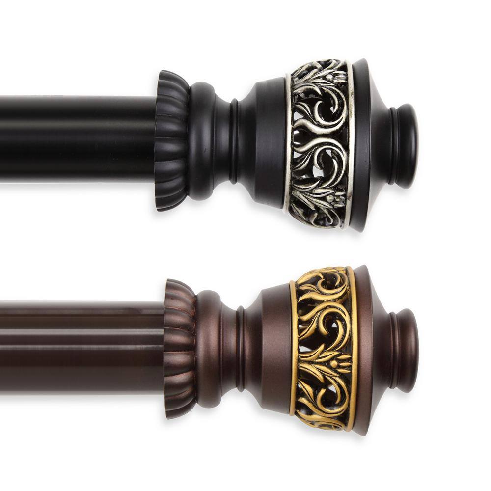 Lattice 1.5 in. Dia 18 ft. L Non-Telescoping Single Curtain Rod in Cocoa price history on PriceWatchPro