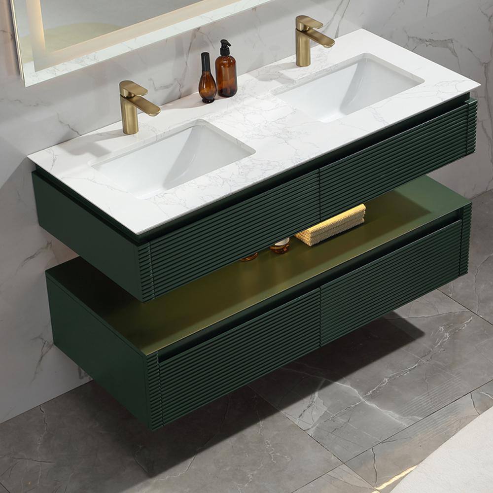 Reviews for Lonni 48 in. W x 20.7 in. D x 19.6 in. H Double Floating