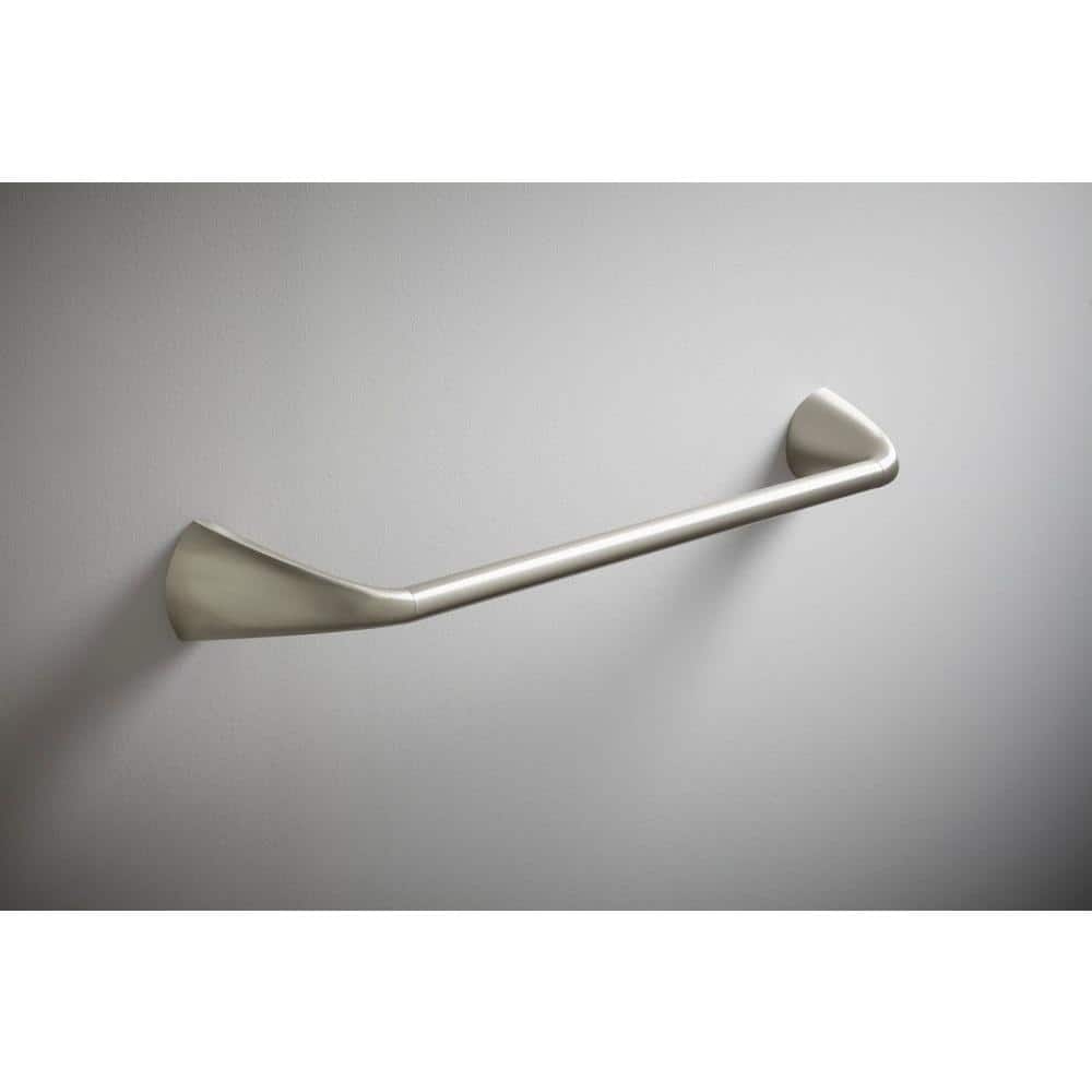 Vibrant Brushed Nickel 24" Wall Mounted Towel Bar