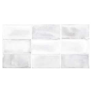 Blanco Rustico White 3 in. x 6 in. Glossy Ceramic Wall Tile (0.125 sq. ft. /Each)