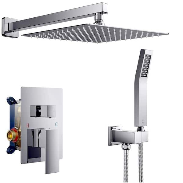 tempatouch  ANZA 10 in. 2-Jet High-Pressure Rainfall Bathroom Shower System in