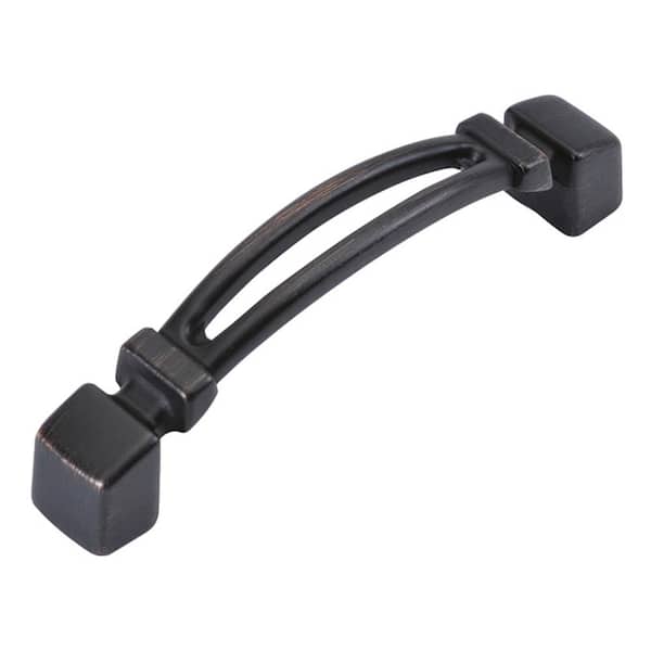HICKORY HARDWARE Burke Collection 3 in. (76 mm) Center-to-Center Vintage Bronze Cabinet Door and Drawer Pull