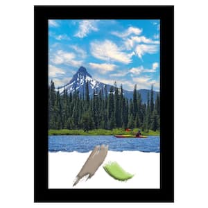 Opening Size 24 in. x 36 in. Basic Black Wood Picture Frame