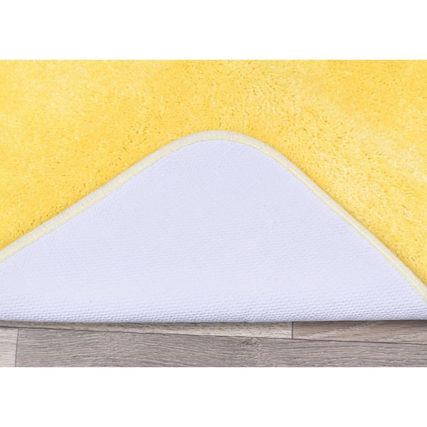 Land's End Home 100% Cotton Terry Bath Mat, Bright Yellow, 20x34