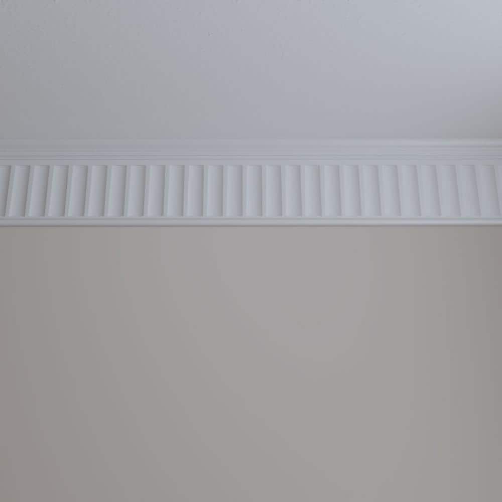 Ekena Millwork SAMPLE - Endurathane Elsinor Fluted Frieze7 3/4"H x 1"P x 12"L, Factory Primed