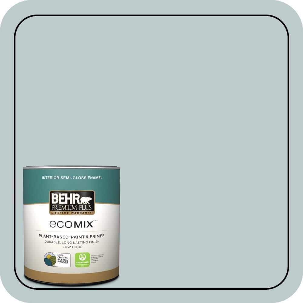 1 qt. #N440-2 Urban Raincoat Semi-Gloss Enamel EcoMix Plant-Based Interior Paint & Primer price history on PriceWatchPro