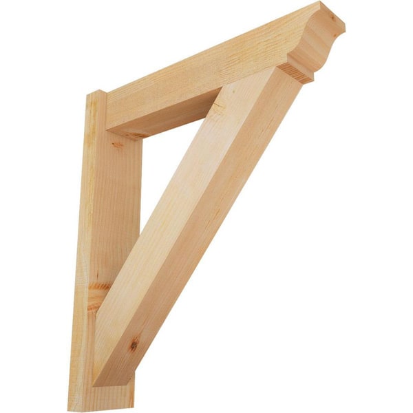 Ekena Millwork 6 in. x 30 in. x 26 in. Douglas Fir Traditional Rough Sawn Outlooker