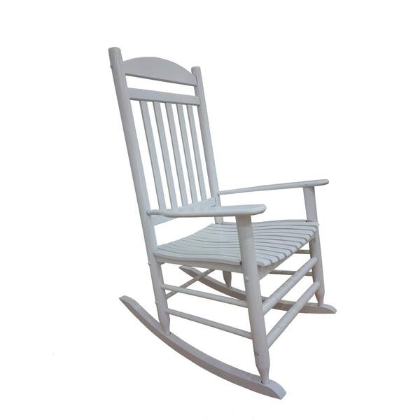 hampton bay white rocking chair