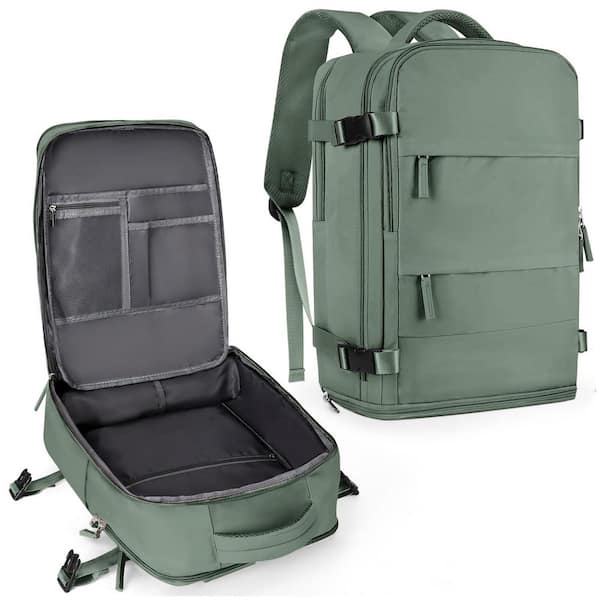Waterproof Travel Backpack for Women Men,Carry on Backpack, Outdoor Sports Rucksack Casual Daypack, Olive Green